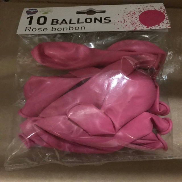 Ballons de baudruche gonflables Rose perle 25 pièces ref 500327