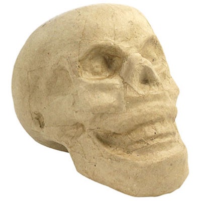 Crâne papier maché 12x10,5x15,5cm