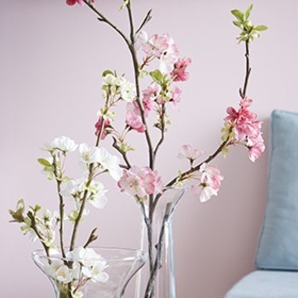 Branche Artificielle De Cerisier Rose H105cm