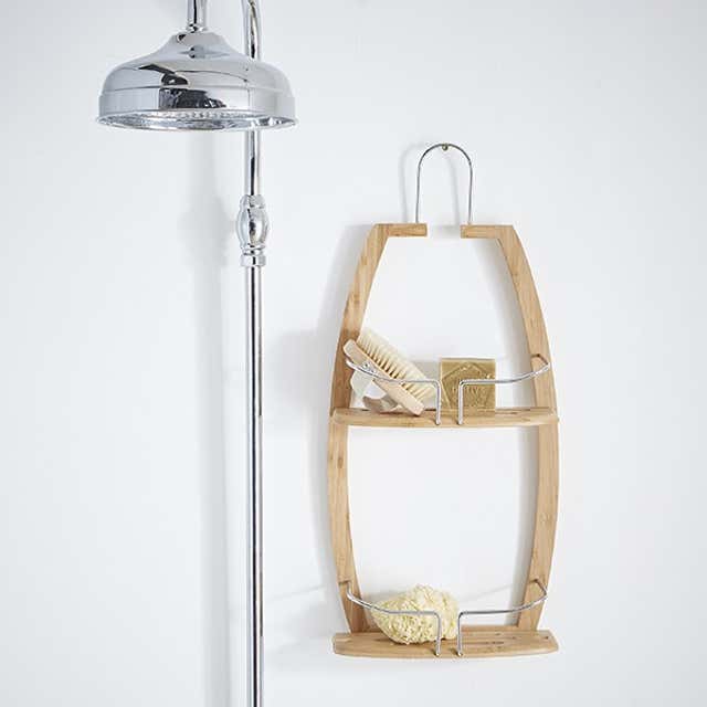 PRIX FOUS Serviteur de douche 2 niveaux à suspendre en bambou