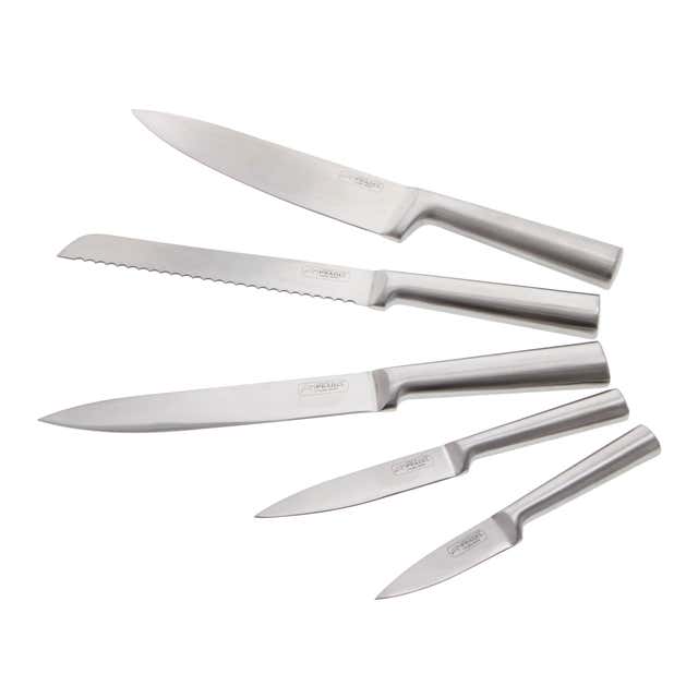 Bloc pour 4 couteaux en céramique ou métal, en verre acrylique, Coutellerie