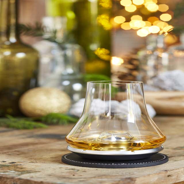 Décoration de Noël en verre - Petite bouteille d'alcool - Whiskey