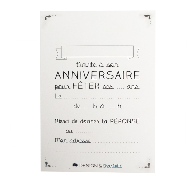 8 Cartes D Invitations Et Enveloppes 13x8 5cm Pas Cher Achat En Ligne Zodio