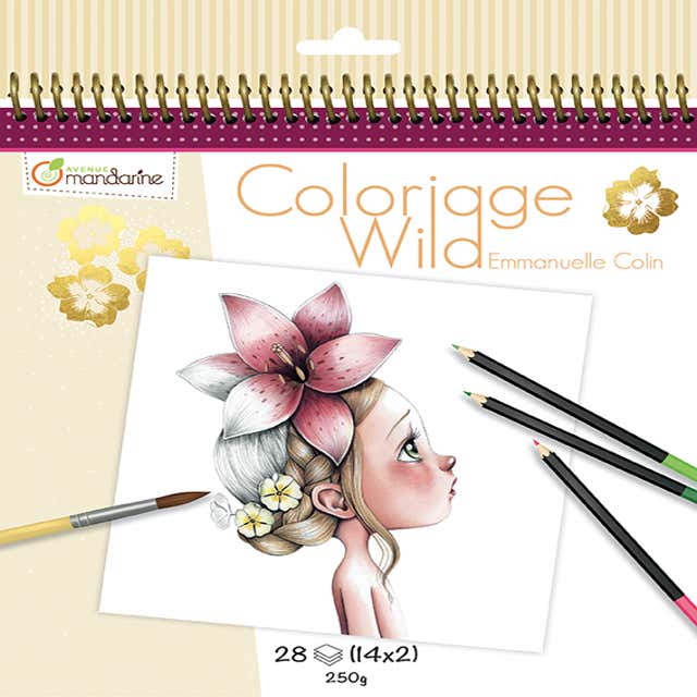 Carnet de coloriage Wild 2 - Plastique créatif - Supports de dessin et  coloriage