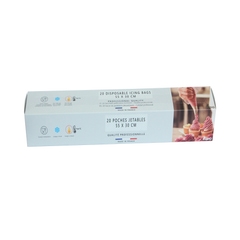 Support pour poches à douille blanc et rose h22,5xd10,3mm