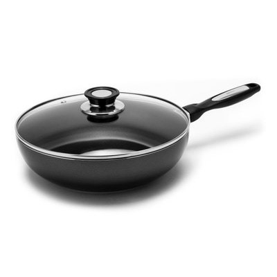 Poêle wok ø 360 mm pour wok à induction en acier inox