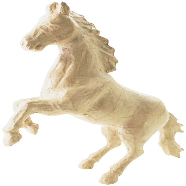 Tableau cheval Or et Blanc - Nos articles de déco - Cheval Rose
