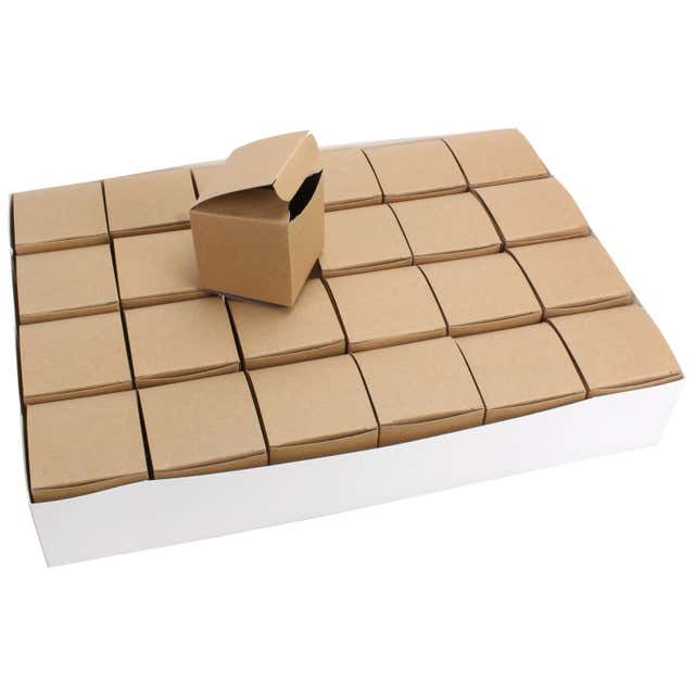 6 pièces boîtes à biscuits de noël boîte à bonbons carré vide