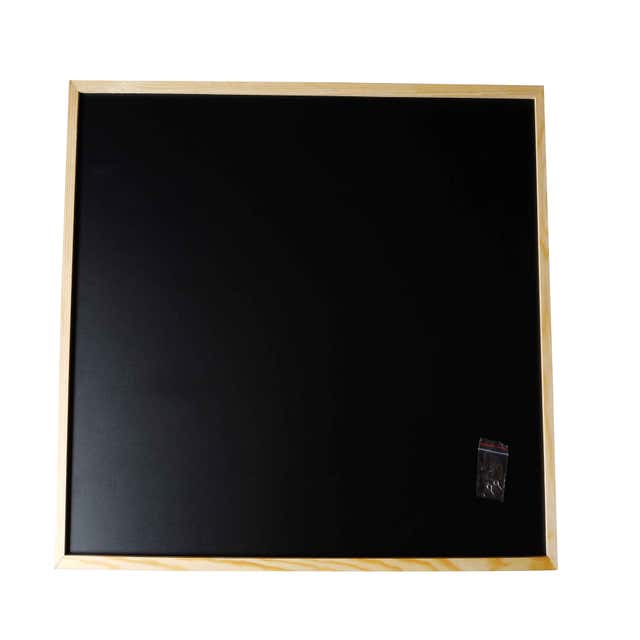 Tableau Mémo ardoise noir en bois 60x80