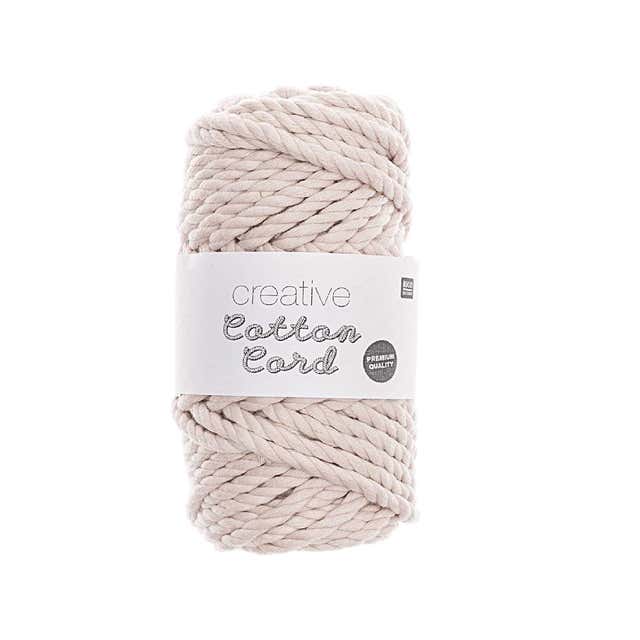 Panier à linge sale en corde de coton tricotée avec pompon, décor