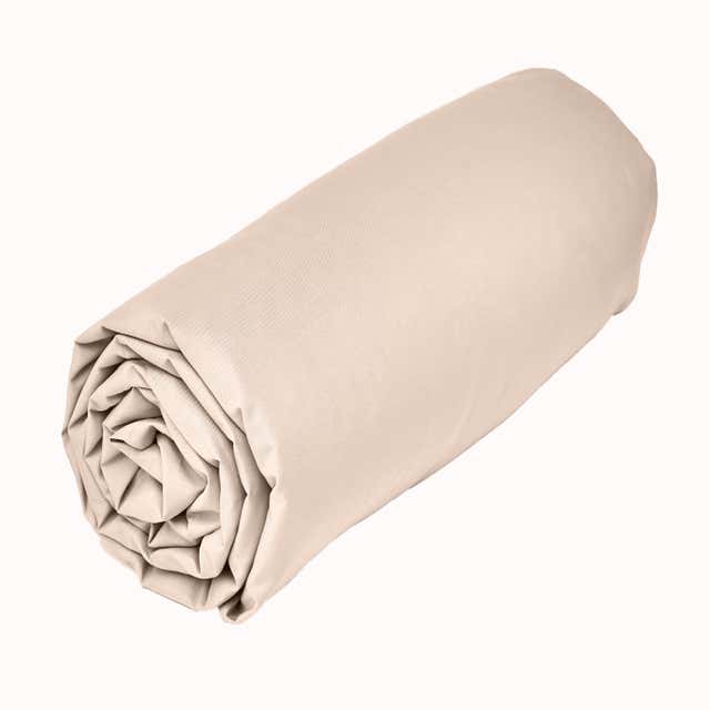 Drap housse coton 140x190 cm rose clair