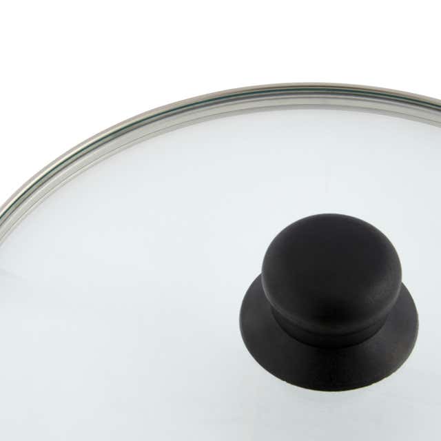 Couvercle verre bouton inox 20 cm - RETIF