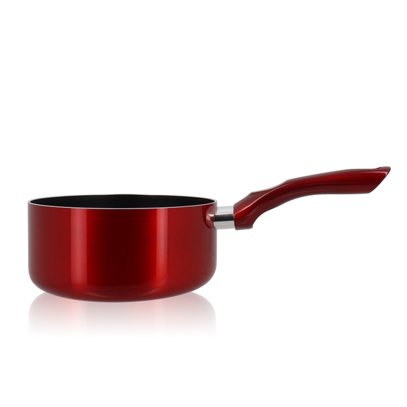 casserole en aluminium rouge cerise 18cm menastyl