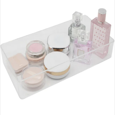 boite rangement maquillage 3 mini tiroirs acrylique transparent zeller 14714
