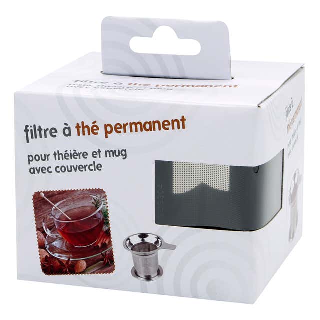 Filtre à thé inox en forme théière