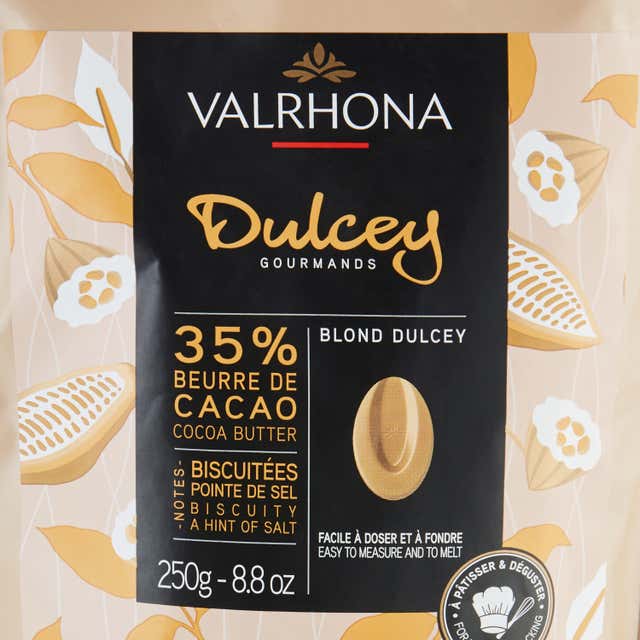 Valrhona - Fèves de chocolat Blond Dulcey 32% - A Pâtisser - 1Kg :  : Epicerie