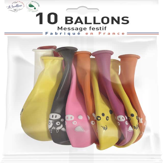 Set de 50 ballons à gonfler multicolore diamètre 25cm