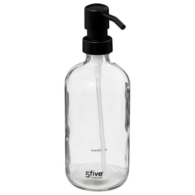 Distributeur à savon en verre transparent 450ml
