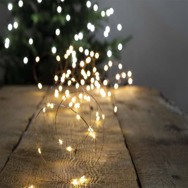 Guirlande Fil lumineux Cuivre LED Décoration Création Noel Fête Baby Shower