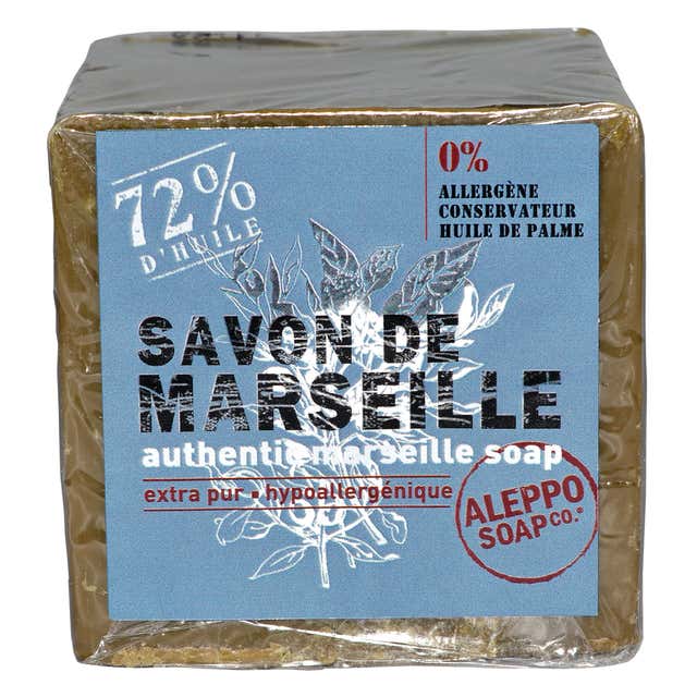 Savon de Marseille sans palme en cube 300 g - Aroma-Zone