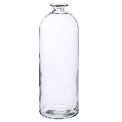 Vase bouteille en verre incolore 42,5cm Antic