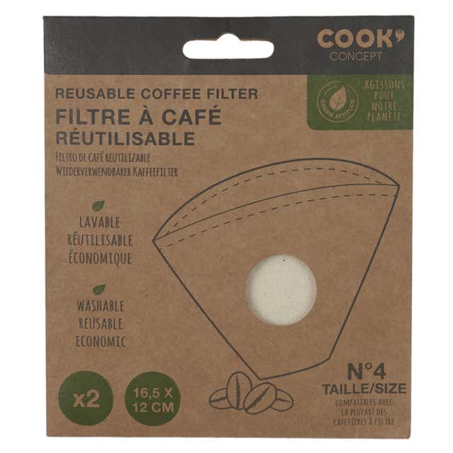 Filtre à café réutilisable - La Droguerie Ecologique - Kudzu eco