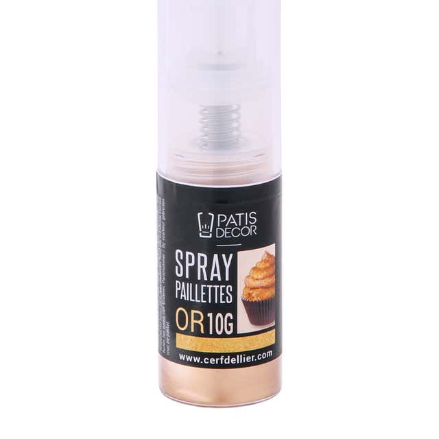 Spray de paillettes doré - 8 g