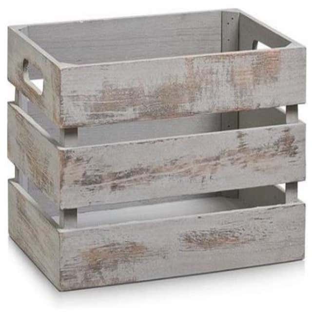 caisse de rangement bois vintage zeller 15123 storage - Kdesign