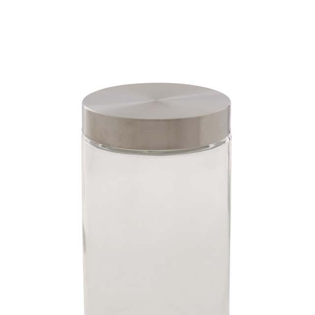 Bocal de conservation en verre avec couvercle aluminium 4,9L