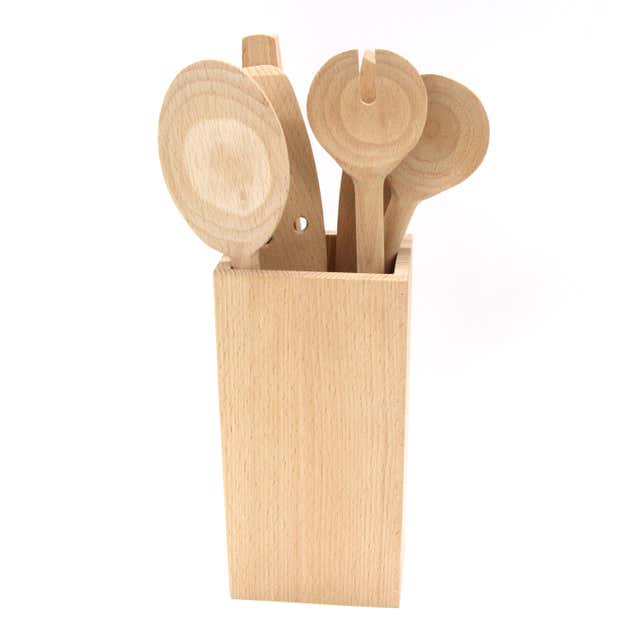 Cuillère Doseur à Sel en Bois 11 cm – Ustensile de cuisine en bois