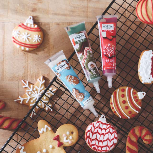 Préparation pour biscuits de Noël + Stylo chocolat : : Epicerie