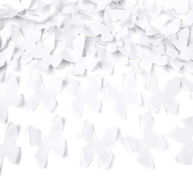 Canons à Confettis biodégradables : en papier naturel de soie blanc