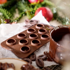 Moule à chocolat 3D Silicone Choco Flame par Silikomart, Pâtisserie