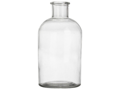 Vase en verre transparent 20cm Apothicaire 