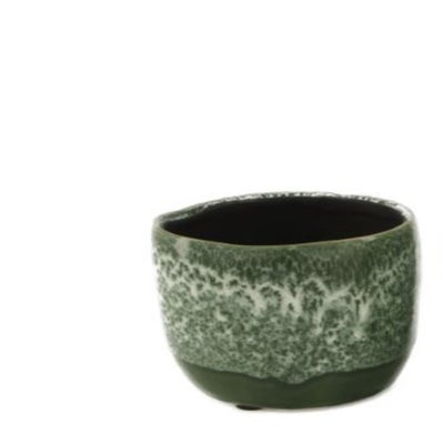 Acheter des Cache-pot en céramique IZEH pour orchidées, vert pomme, 17cm,  Ø14cm