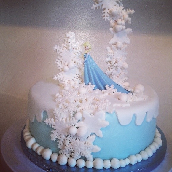 Gâteau reine des neiges en dégradé (Blog Zôdio)