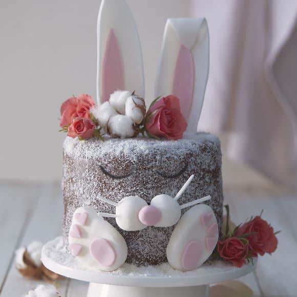 Cake topper lapin, décoration baptême et anniversaire lapin
